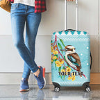 Australia Kookaburra and Eucalyptus Luggage Cover Christmas Vibe - Aussie Hoodie