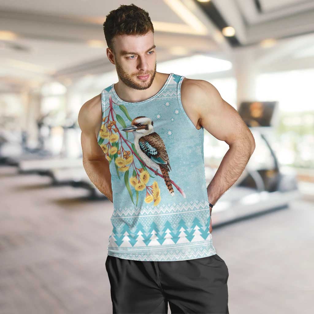 Australia Kookaburra and Eucalyptus Men Tank Top Christmas Vibe - Aussie Hoodie