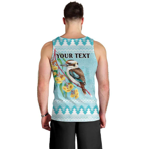 Australia Kookaburra and Eucalyptus Men Tank Top Christmas Vibe - Aussie Hoodie