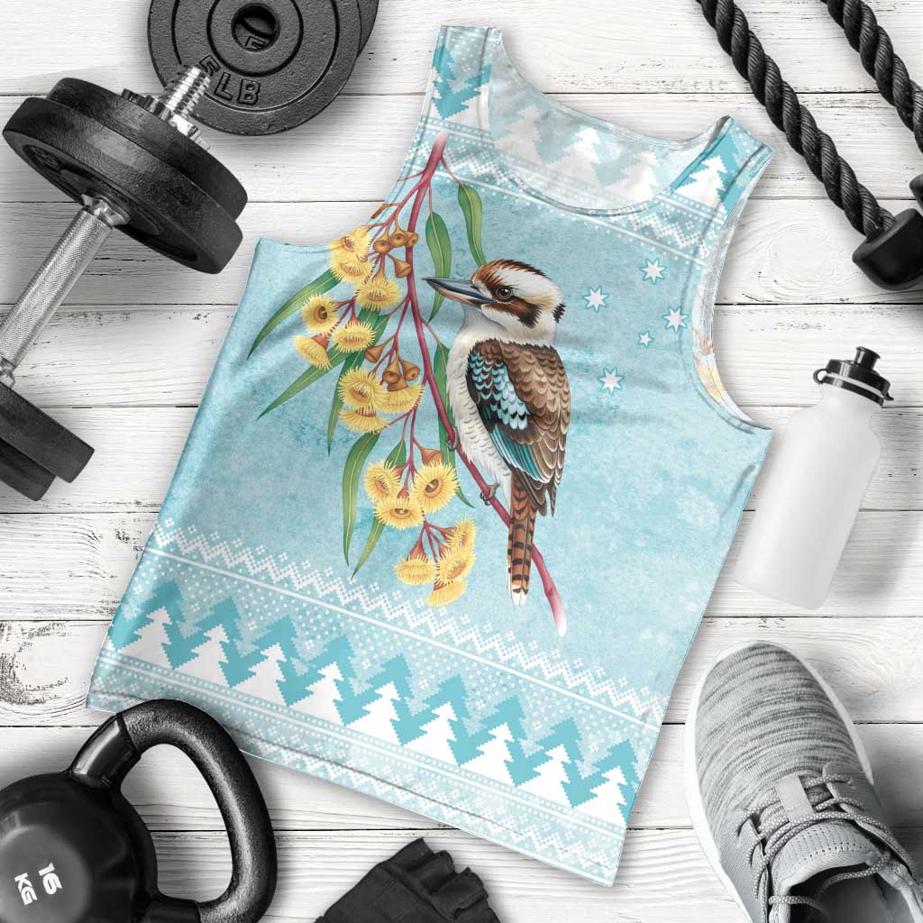 Australia Kookaburra and Eucalyptus Men Tank Top Christmas Vibe - Aussie Hoodie