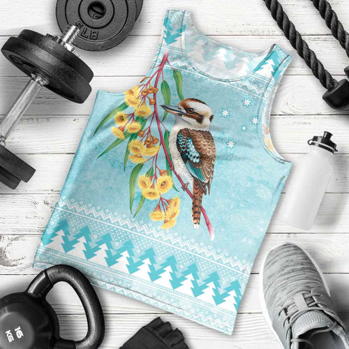 Australia Kookaburra and Eucalyptus Men Tank Top Christmas Vibe - Aussie Hoodie