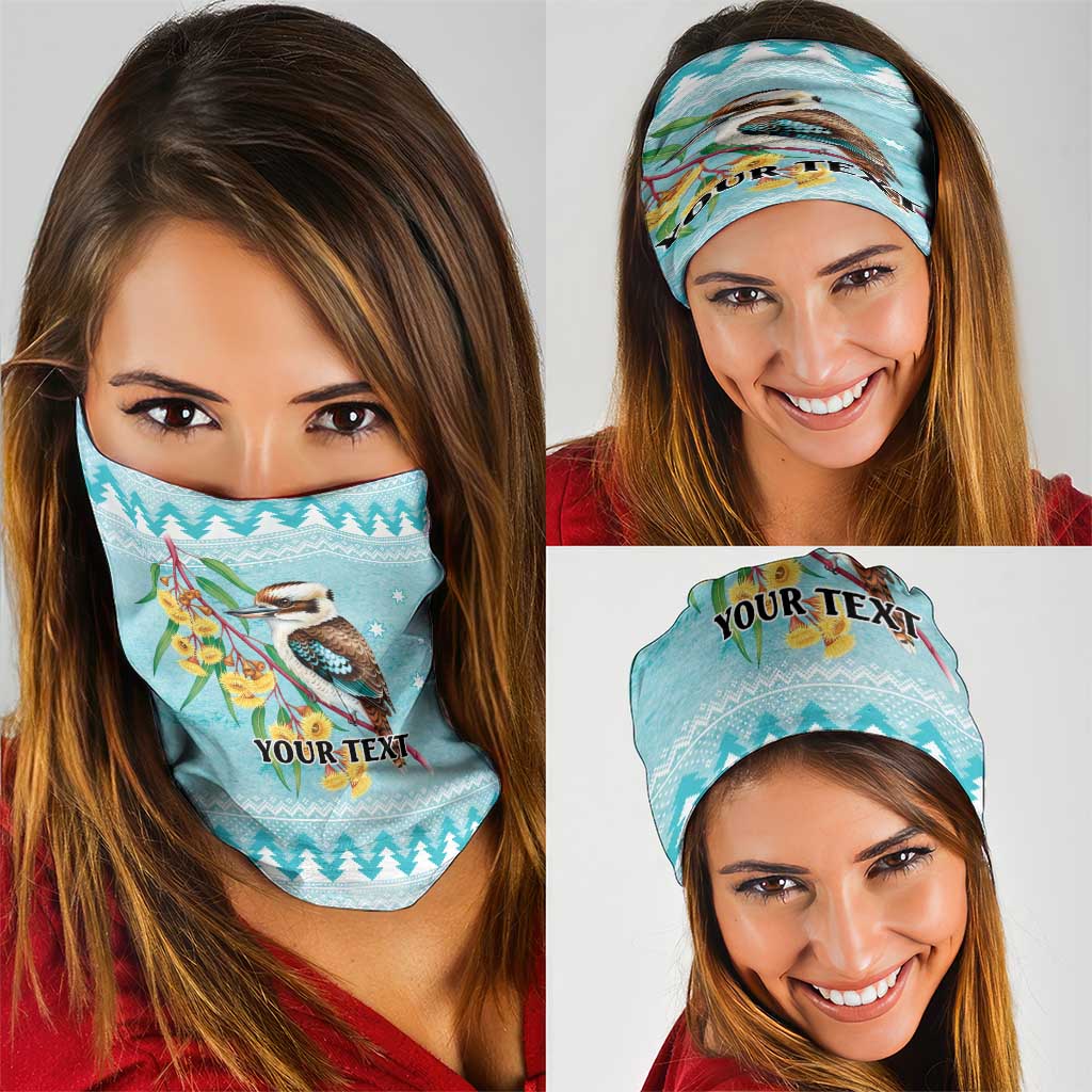 Australia Kookaburra and Eucalyptus Neck Gaiter Christmas Vibe - Aussie Hoodie