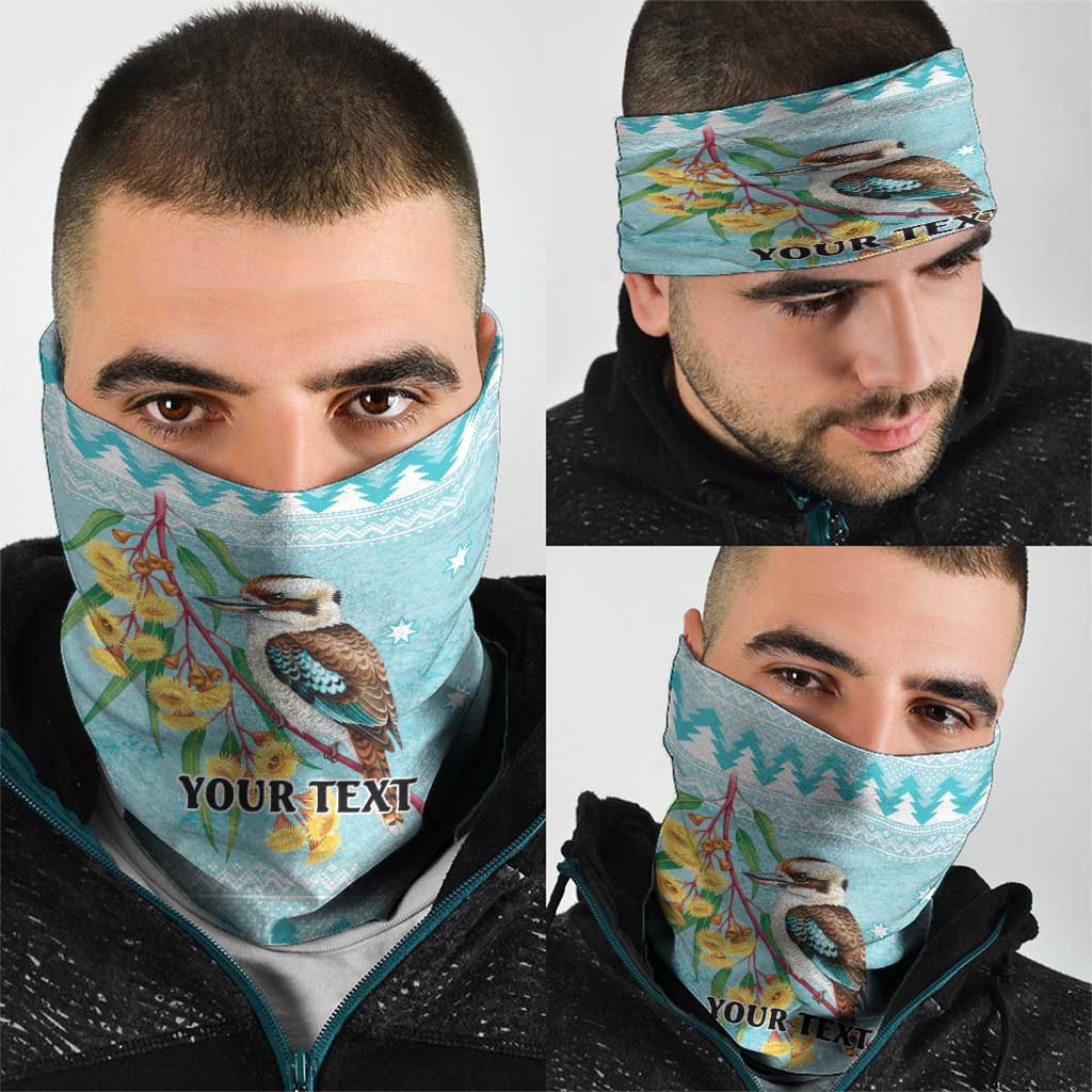 Australia Kookaburra and Eucalyptus Neck Gaiter Christmas Vibe - Aussie Hoodie