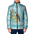 Australia Kookaburra and Eucalyptus Padded Jacket Christmas Vibe - Aussie Hoodie