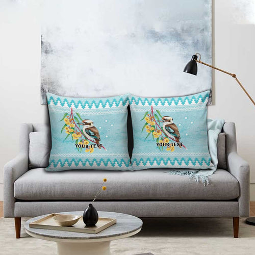 Australia Kookaburra and Eucalyptus Pillow Cover Christmas Vibe - Aussie Hoodie