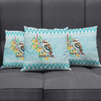 Australia Kookaburra and Eucalyptus Pillow Cover Christmas Vibe - Aussie Hoodie