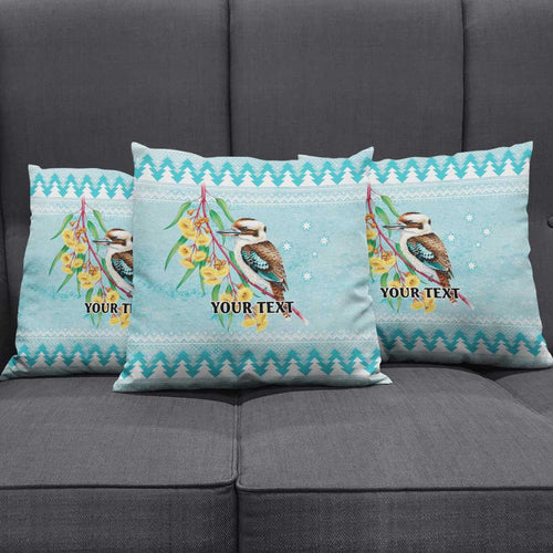 Australia Kookaburra and Eucalyptus Pillow Cover Christmas Vibe - Aussie Hoodie