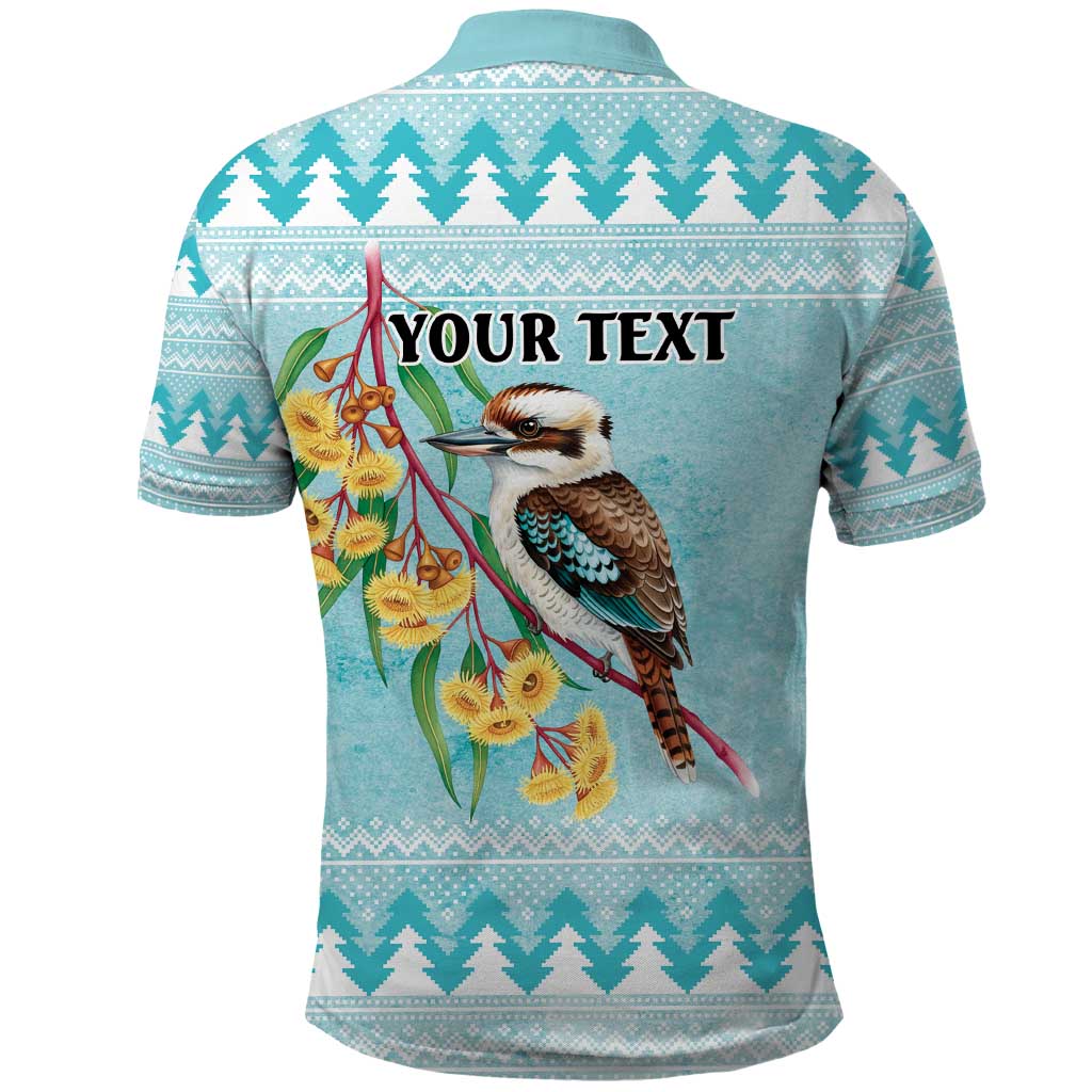 Australia Kookaburra and Eucalyptus Polo Shirt Christmas Vibe - Aussie Hoodie