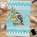 Australia Kookaburra and Eucalyptus Puzzle Christmas Vibe - Aussie Hoodie