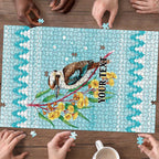 Australia Kookaburra and Eucalyptus Puzzle Christmas Vibe - Aussie Hoodie