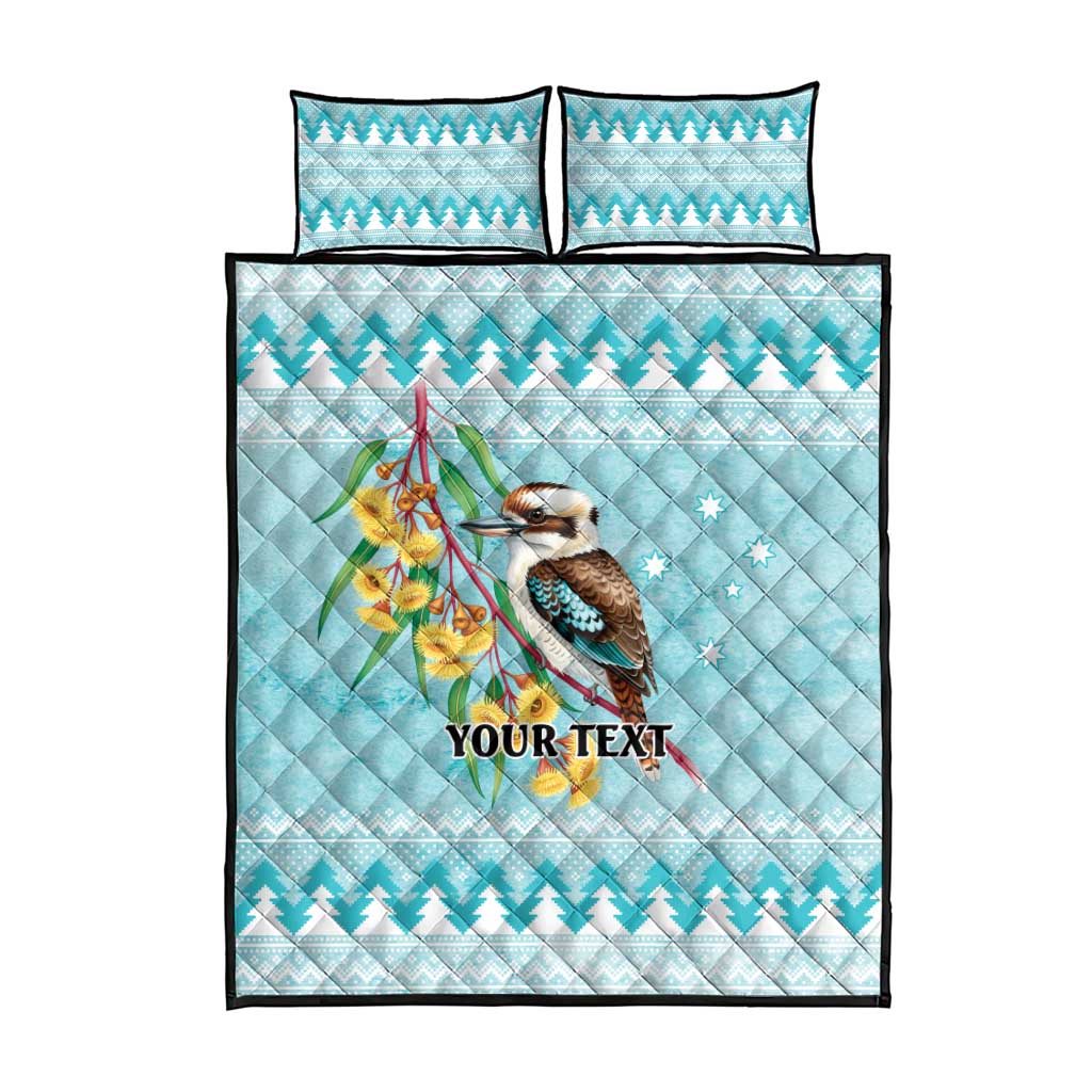 Australia Kookaburra and Eucalyptus Quilt Bed Set Christmas Vibe - Aussie Hoodie