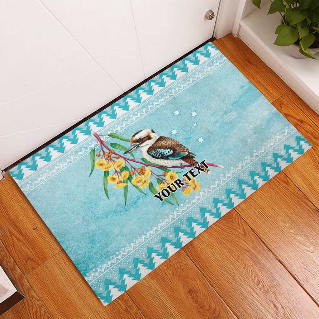 Australia Kookaburra and Eucalyptus Rubber Doormat Christmas Vibe - Aussie Hoodie