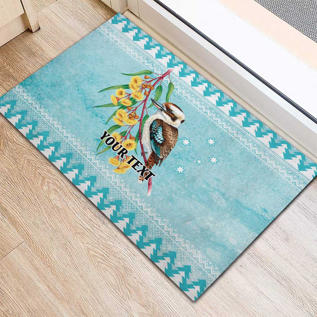 Australia Kookaburra and Eucalyptus Rubber Doormat Christmas Vibe - Aussie Hoodie