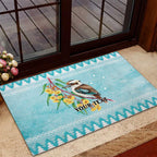 Australia Kookaburra and Eucalyptus Rubber Doormat Christmas Vibe - Aussie Hoodie