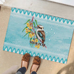 Australia Kookaburra and Eucalyptus Rubber Doormat Christmas Vibe - Aussie Hoodie