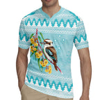 Australia Kookaburra and Eucalyptus Rugby Jersey Christmas Vibe - Aussie Hoodie