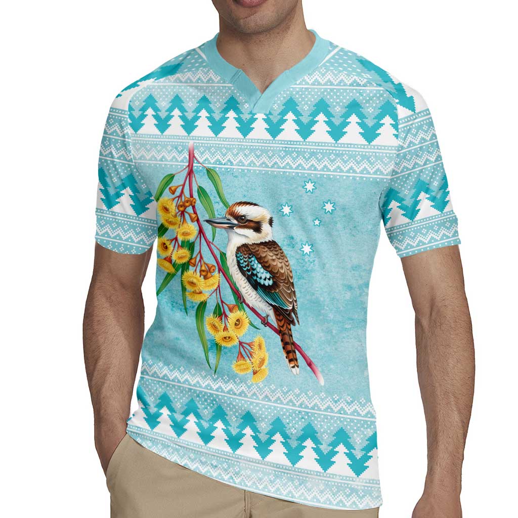 Australia Kookaburra and Eucalyptus Rugby Jersey Christmas Vibe - Aussie Hoodie