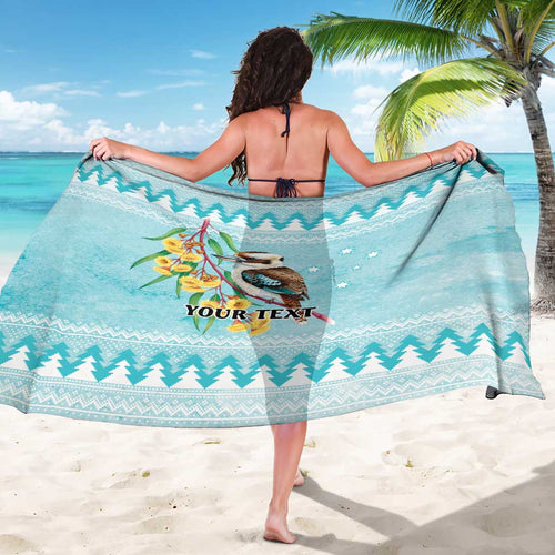 Australia Kookaburra and Eucalyptus Sarong Christmas Vibe - Aussie Hoodie
