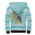 Australia Kookaburra and Eucalyptus Sherpa Hoodie Christmas Vibe - Aussie Hoodie
