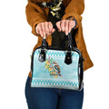 Australia Kookaburra and Eucalyptus Shoulder Handbag Christmas Vibe - Aussie Hoodie