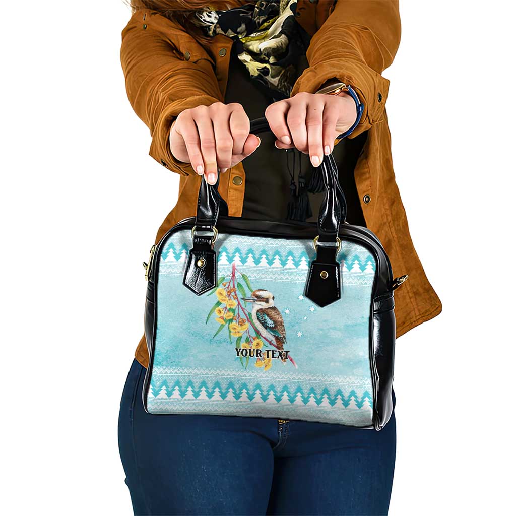 Australia Kookaburra and Eucalyptus Shoulder Handbag Christmas Vibe - Aussie Hoodie
