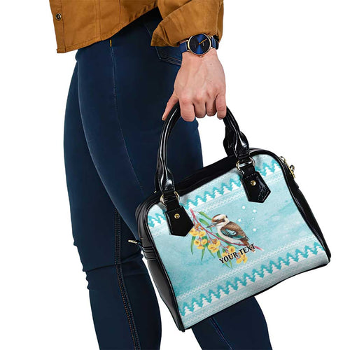 Australia Kookaburra and Eucalyptus Shoulder Handbag Christmas Vibe - Aussie Hoodie