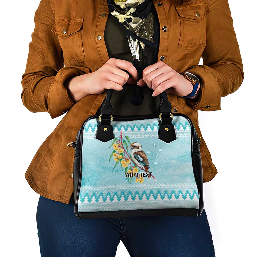 Australia Kookaburra and Eucalyptus Shoulder Handbag Christmas Vibe - Aussie Hoodie