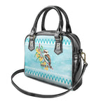 Australia Kookaburra and Eucalyptus Shoulder Handbag Christmas Vibe - Aussie Hoodie