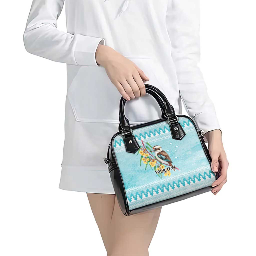 Australia Kookaburra and Eucalyptus Shoulder Handbag Christmas Vibe - Aussie Hoodie