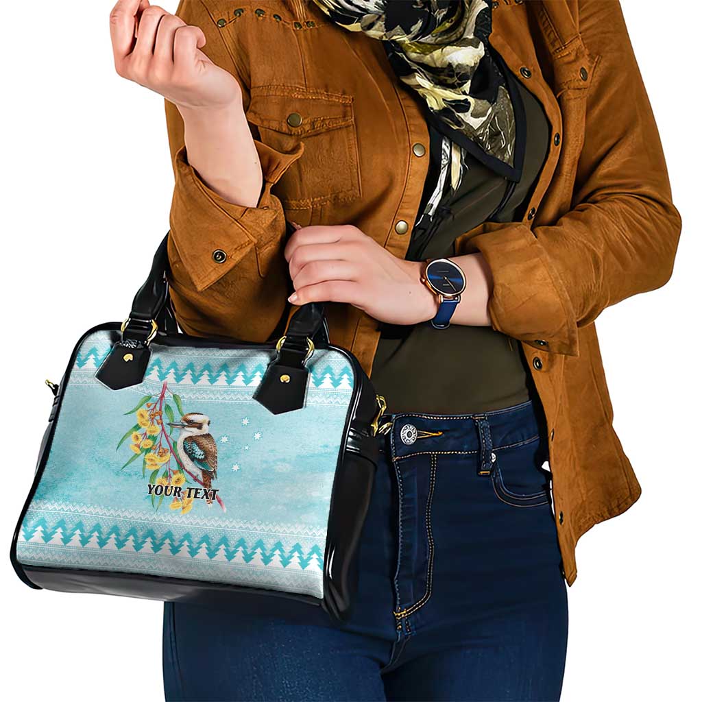 Australia Kookaburra and Eucalyptus Shoulder Handbag Christmas Vibe - Aussie Hoodie