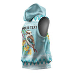 Australia Kookaburra and Eucalyptus Sleeveless Hoodie Christmas Vibe - Aussie Hoodie
