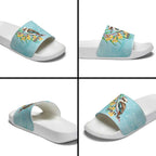 Australia Kookaburra and Eucalyptus Slide Sandals Christmas Vibe - Aussie Hoodie