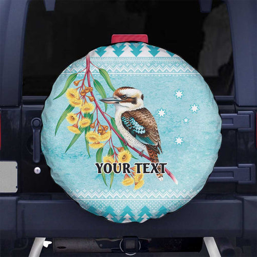Australia Kookaburra and Eucalyptus Spare Tire Cover Christmas Vibe - Aussie Hoodie