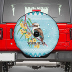 Australia Kookaburra and Eucalyptus Spare Tire Cover Christmas Vibe - Aussie Hoodie