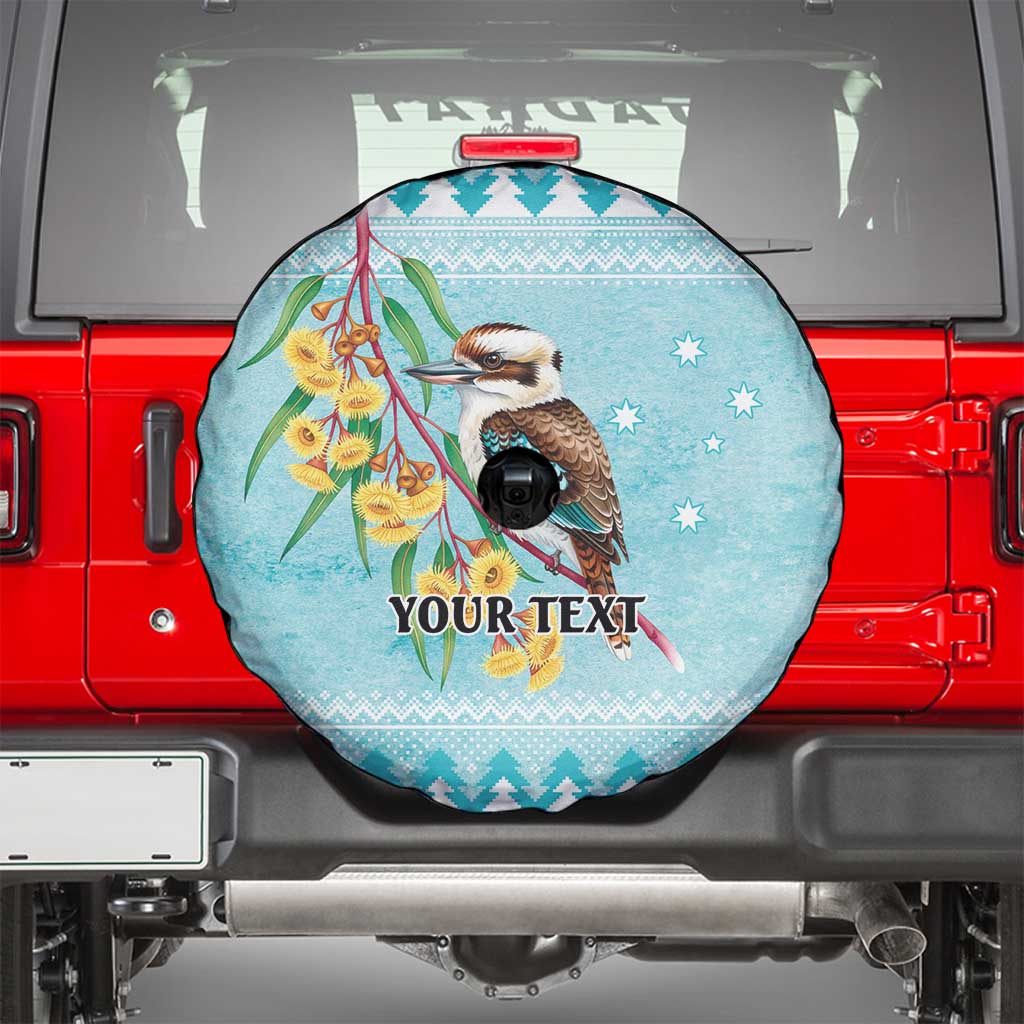Australia Kookaburra and Eucalyptus Spare Tire Cover Christmas Vibe - Aussie Hoodie