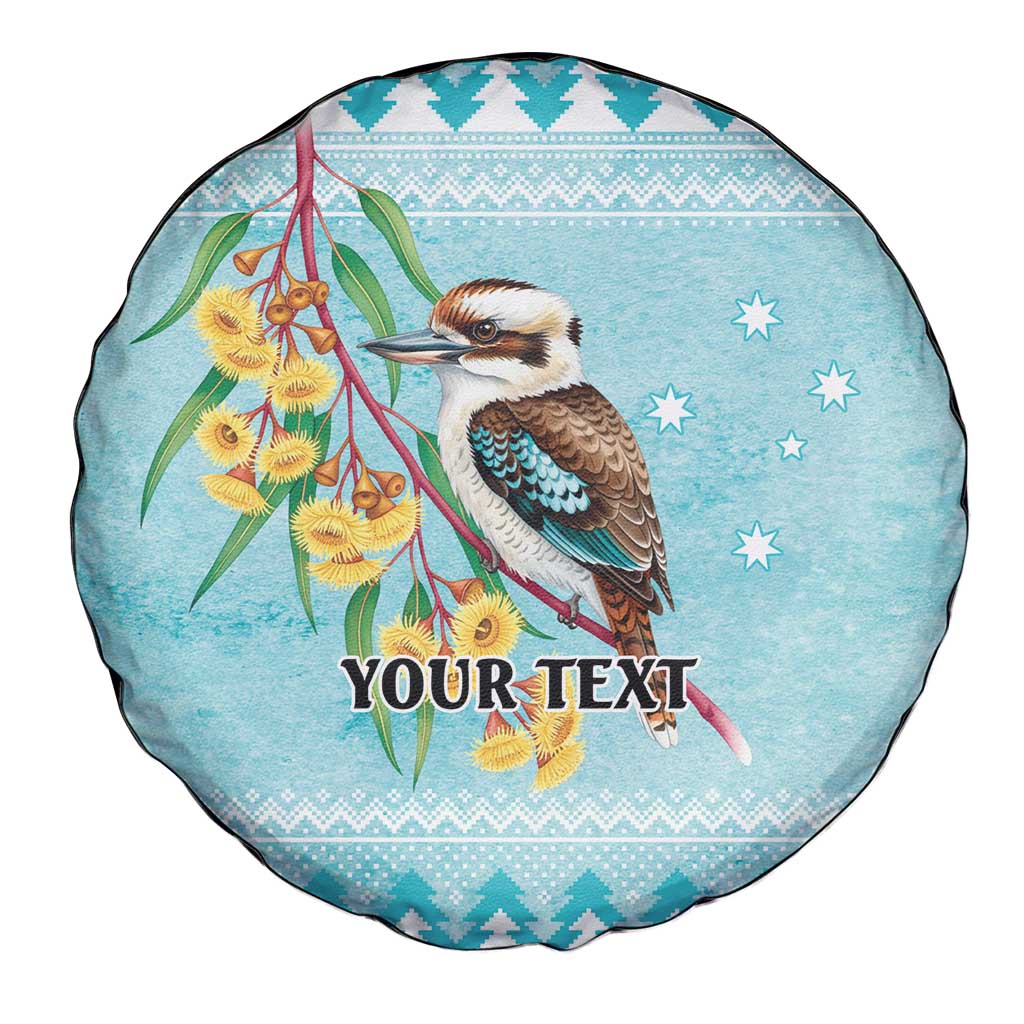 Australia Kookaburra and Eucalyptus Spare Tire Cover Christmas Vibe - Aussie Hoodie