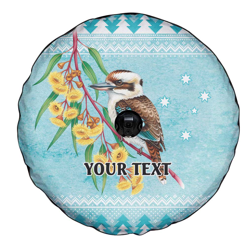 Australia Kookaburra and Eucalyptus Spare Tire Cover Christmas Vibe - Aussie Hoodie