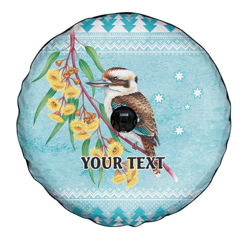Australia Kookaburra and Eucalyptus Spare Tire Cover Christmas Vibe - Aussie Hoodie