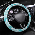 Australia Kookaburra and Eucalyptus Steering Wheel Cover Christmas Vibe - Aussie Hoodie