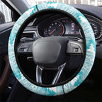 Australia Kookaburra and Eucalyptus Steering Wheel Cover Christmas Vibe - Aussie Hoodie