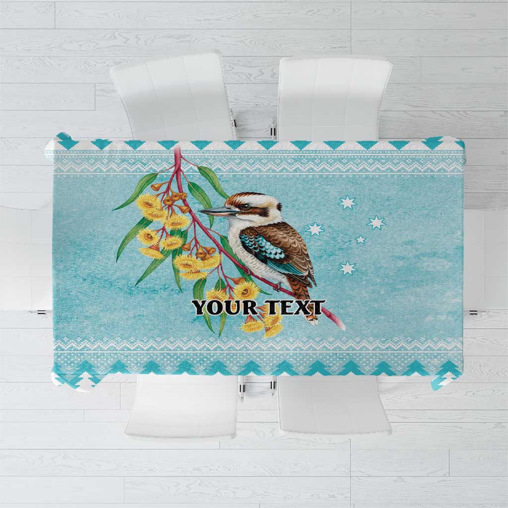 Australia Kookaburra and Eucalyptus Tablecloth Christmas Vibe - Aussie Hoodie