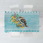 Australia Kookaburra and Eucalyptus Tablecloth Christmas Vibe - Aussie Hoodie