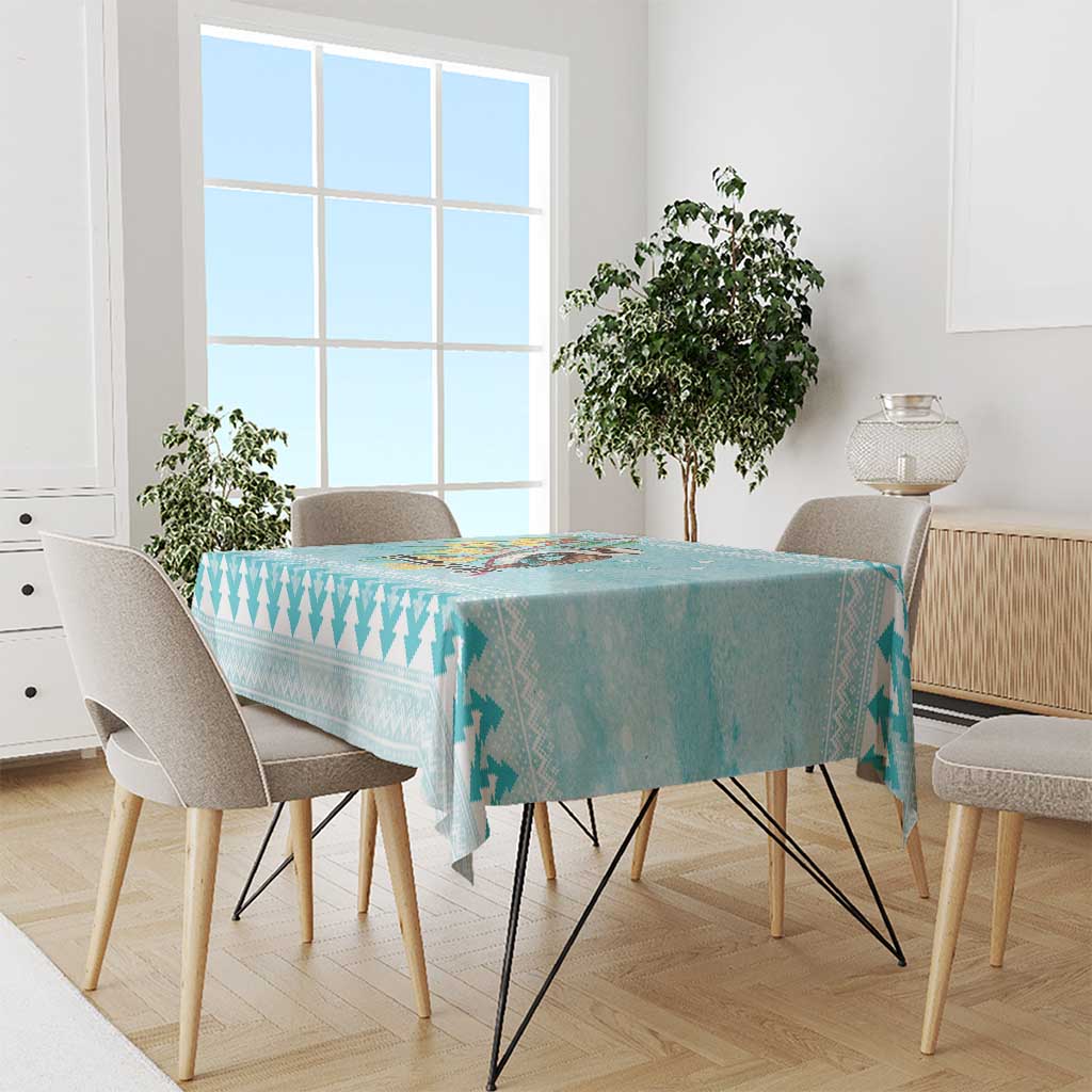 Australia Kookaburra and Eucalyptus Tablecloth Christmas Vibe - Aussie Hoodie