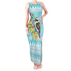 Australia Kookaburra and Eucalyptus Tank Maxi Dress Christmas Vibe - Aussie Hoodie