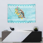 Australia Kookaburra and Eucalyptus Tapestry Christmas Vibe - Aussie Hoodie