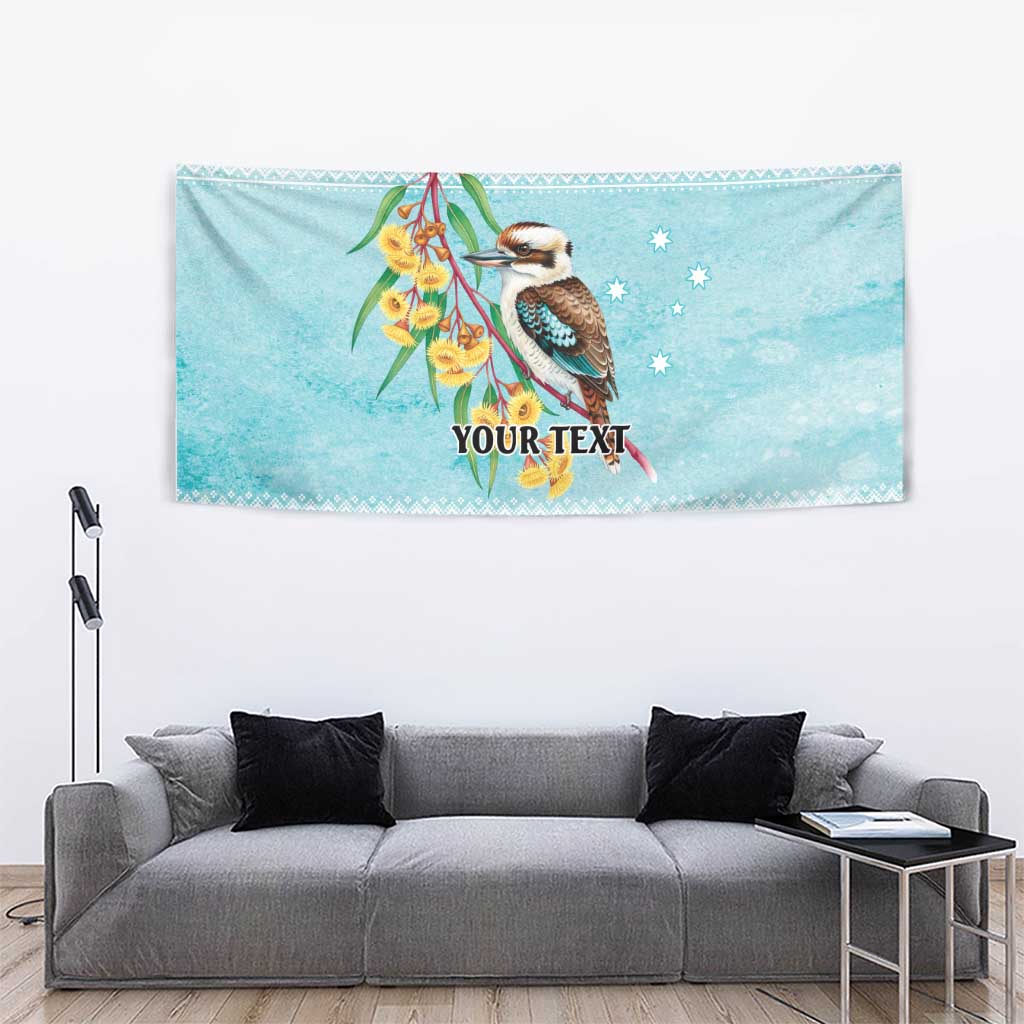 Australia Kookaburra and Eucalyptus Tapestry Christmas Vibe - Aussie Hoodie