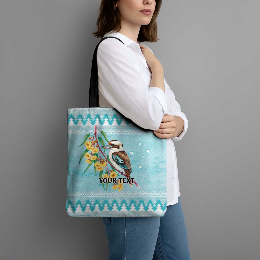 Australia Kookaburra and Eucalyptus Tote Bag Christmas Vibe - Aussie Hoodie