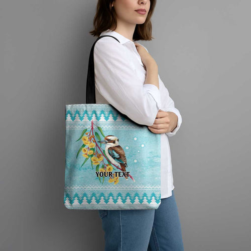 Australia Kookaburra and Eucalyptus Tote Bag Christmas Vibe - Aussie Hoodie