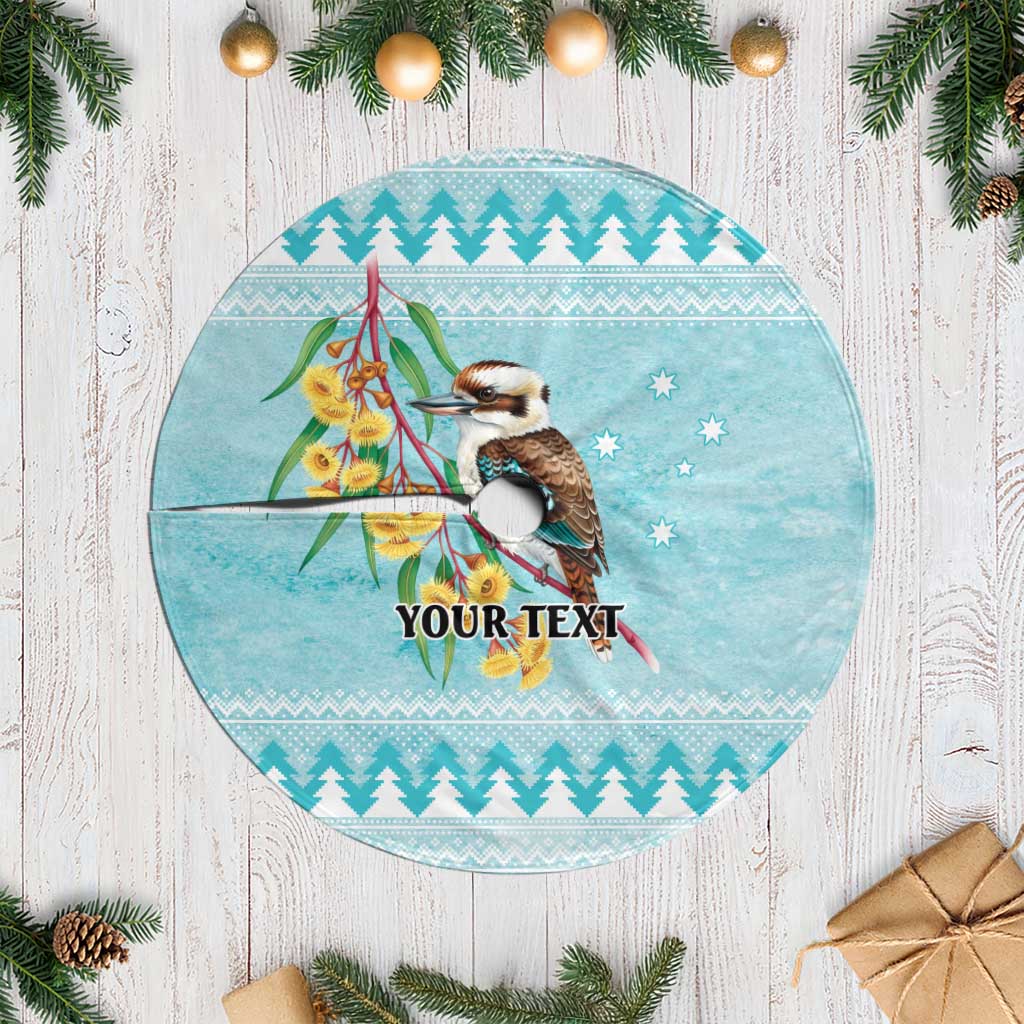 Australia Kookaburra and Eucalyptus Tree Skirt Christmas Vibe - Aussie Hoodie