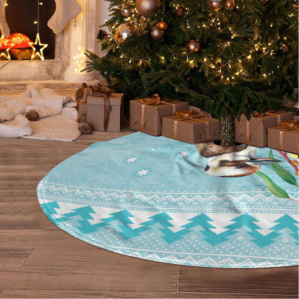 Australia Kookaburra and Eucalyptus Tree Skirt Christmas Vibe - Aussie Hoodie